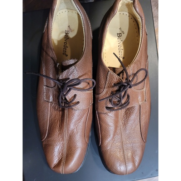 Belvedere Other - Belvedere Baybridge‎ Mens Brown Leather Lace Up Oxford Dress Shoes Size 13D